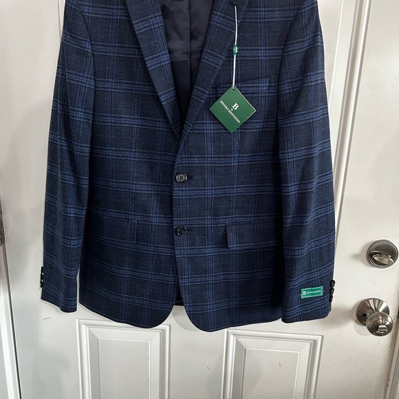 ✨Brooks Brother Blue Plaid Blazer NWT 18✨ - Picture 4 of 4